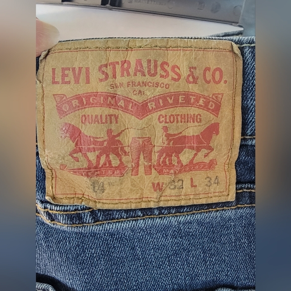 Levi's 514 Denim Jeans Size 32/34 - Picture 2 of 8